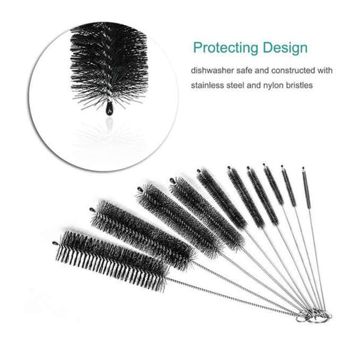 Nylon Tube Straw Brush Set